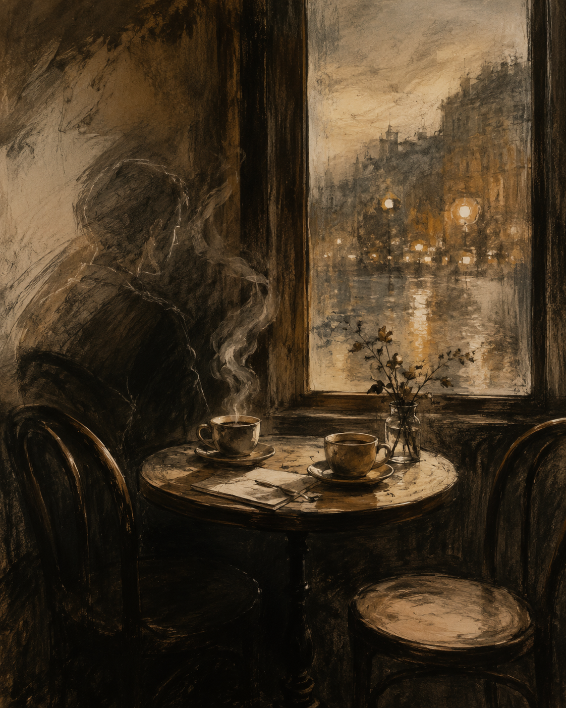 Ilustración para El último café